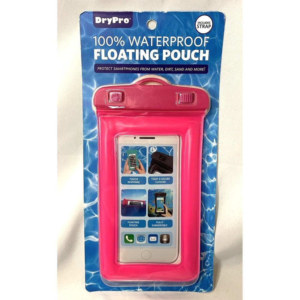 DryPro Waterproof Floating Pouch Cell Phone Case Boating Beach Watersports